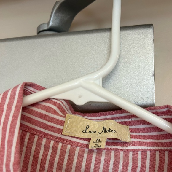 Love Notes Striped Blouse Medium - Picture 2 of 3